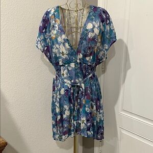 Free People Floral Pattern Dress, Tie Waist